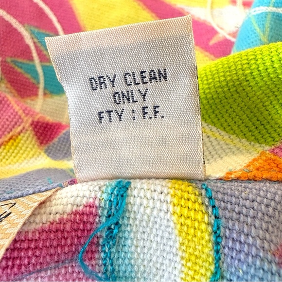 New Direction Graphic Boxy Button Down Cotton Beads Sequins Jacket. Women SZ M - Picture 9 of 9